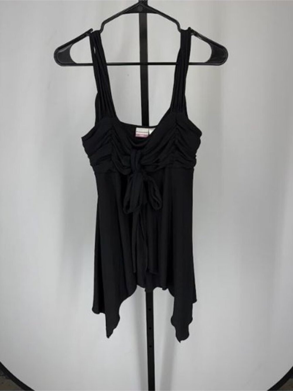 No Boundaries Vintage Y2K Black Babydoll Butterfly Blouse
